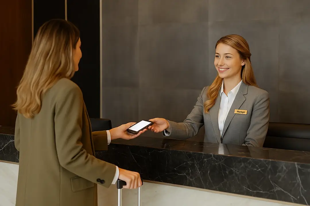 Digital check-in - increase occupancy rate in hotel