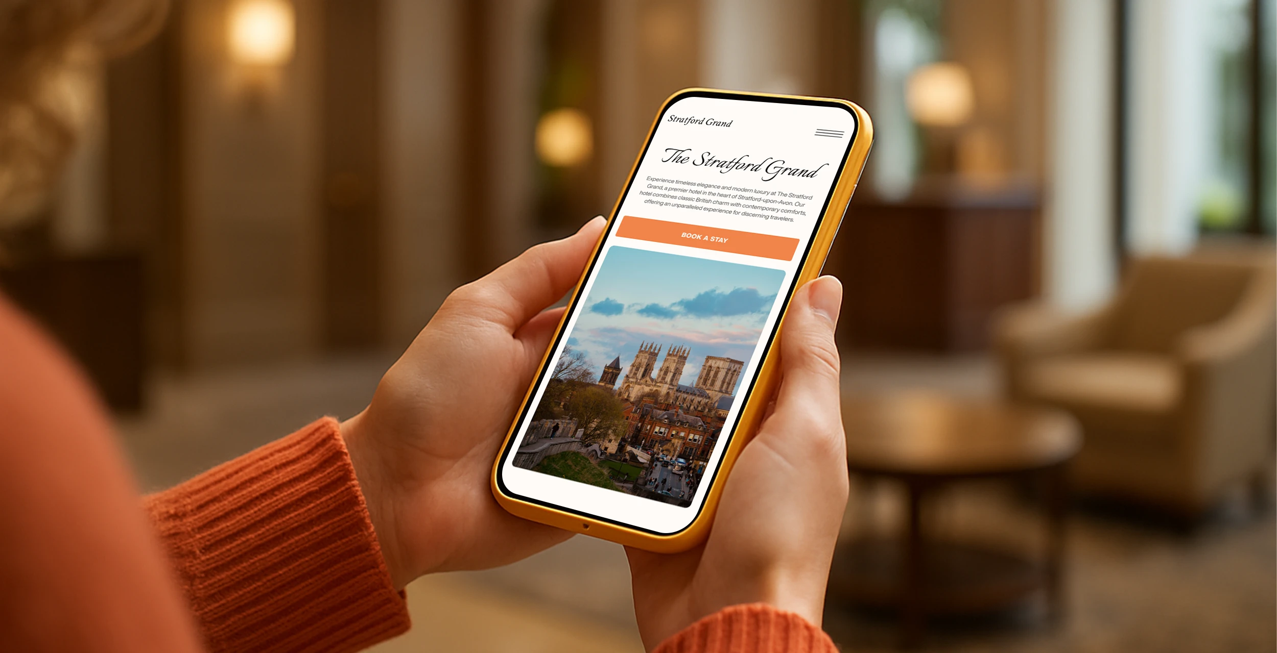 hotel mobile booking website hospitality marketing agency