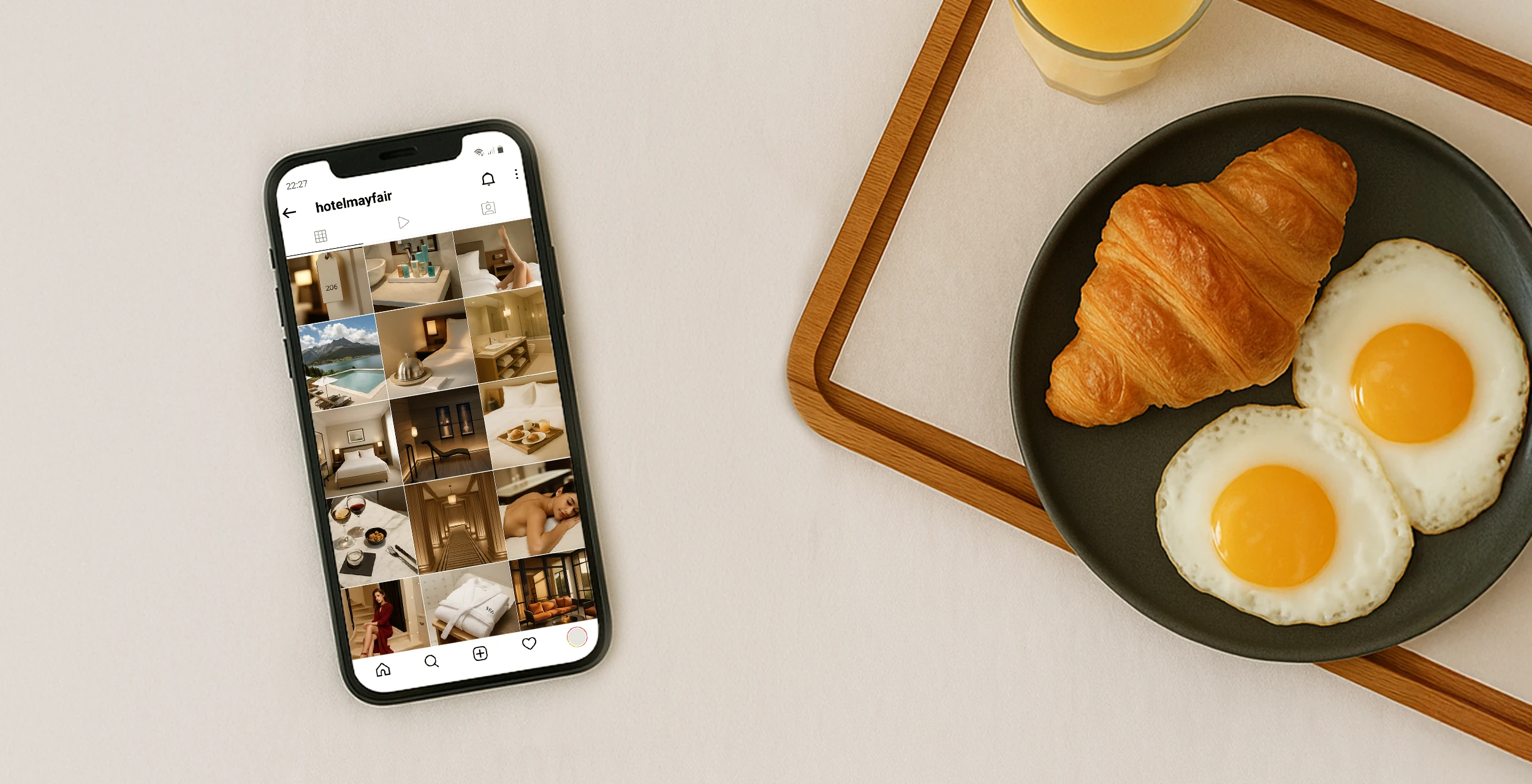 Hospitality social media marketing with hotel content on Instagram