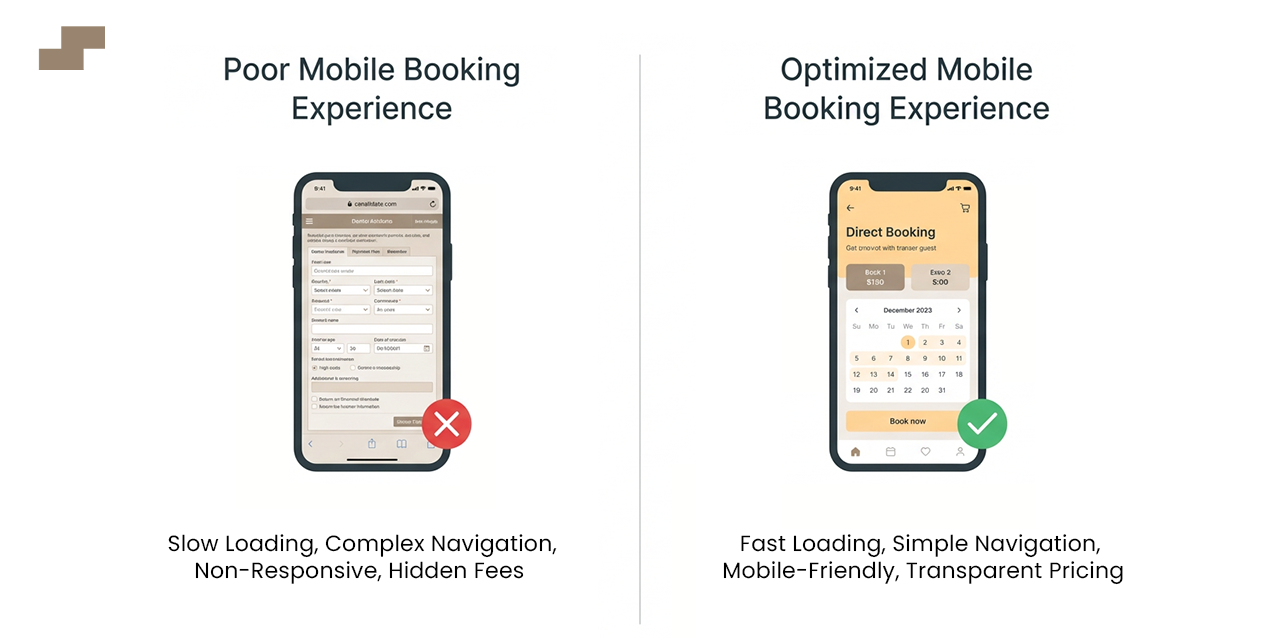 Mobile Booking Experience for Hotel Direct Bookings