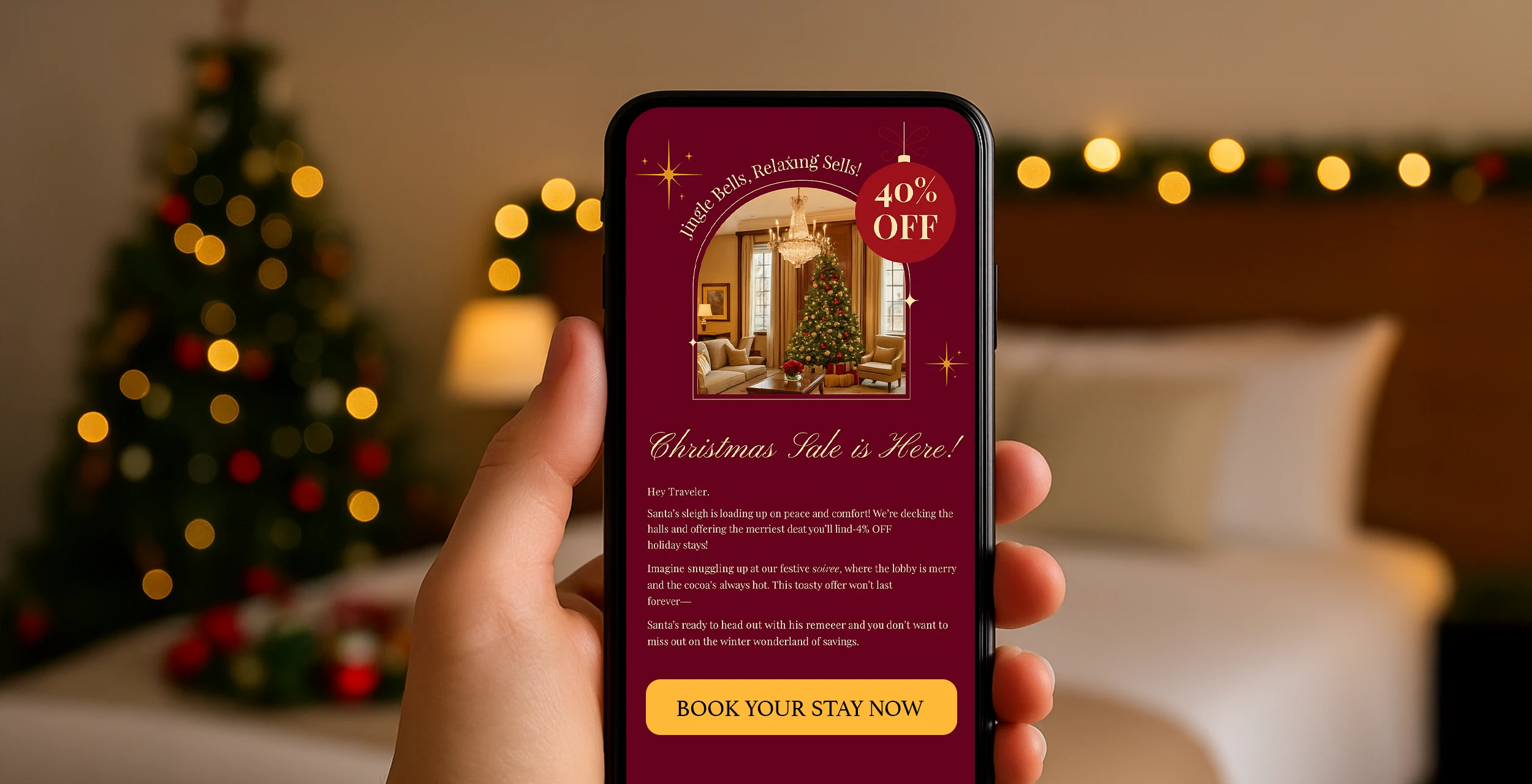 Hotel Email Newsletter Design &ndash; Holiday Campaign by Email Marketing Agency