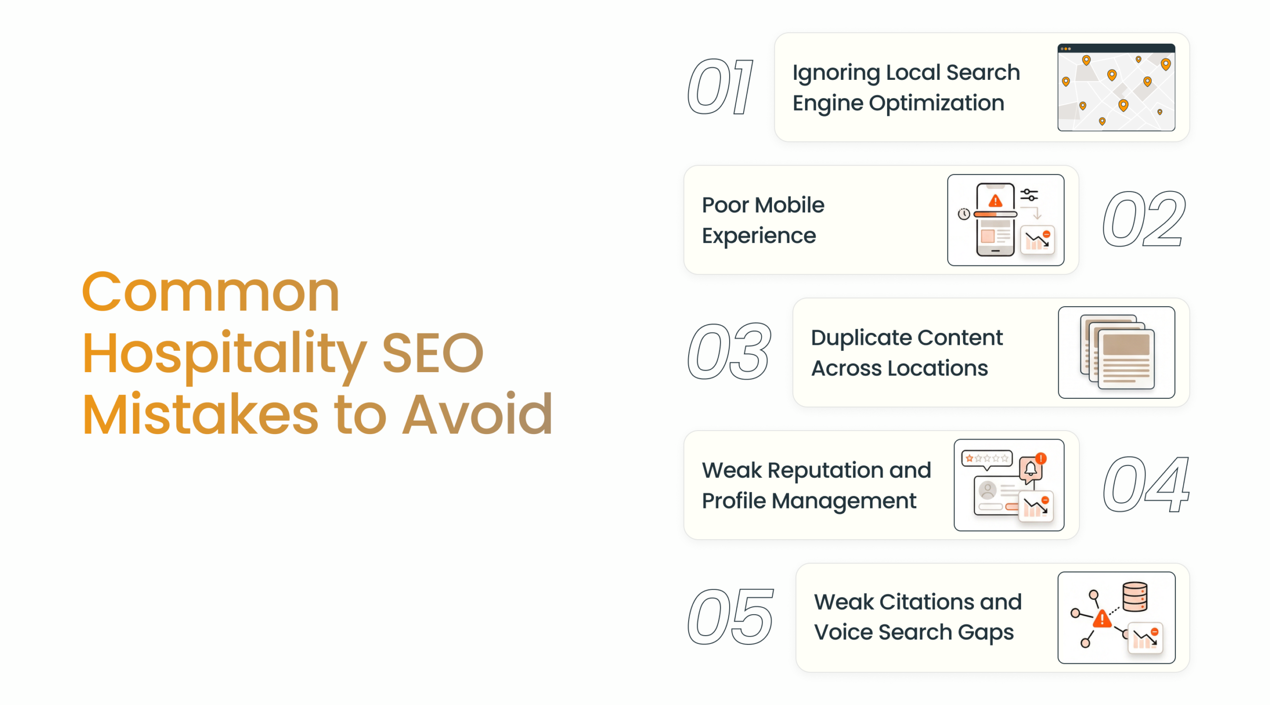 Common hospitality SEO mistakes