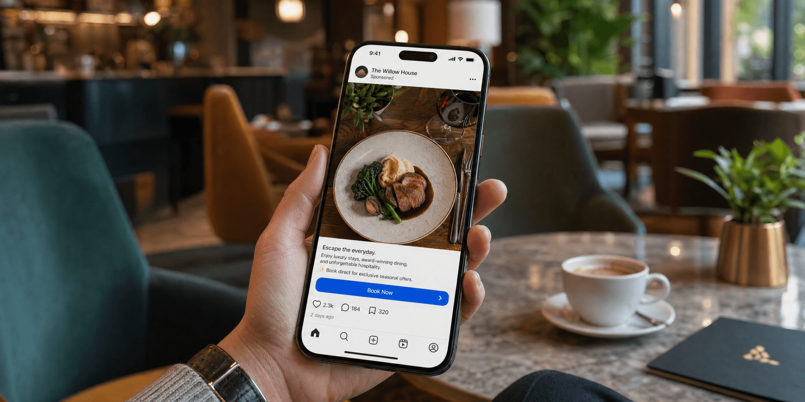 Social media advertising restaurants