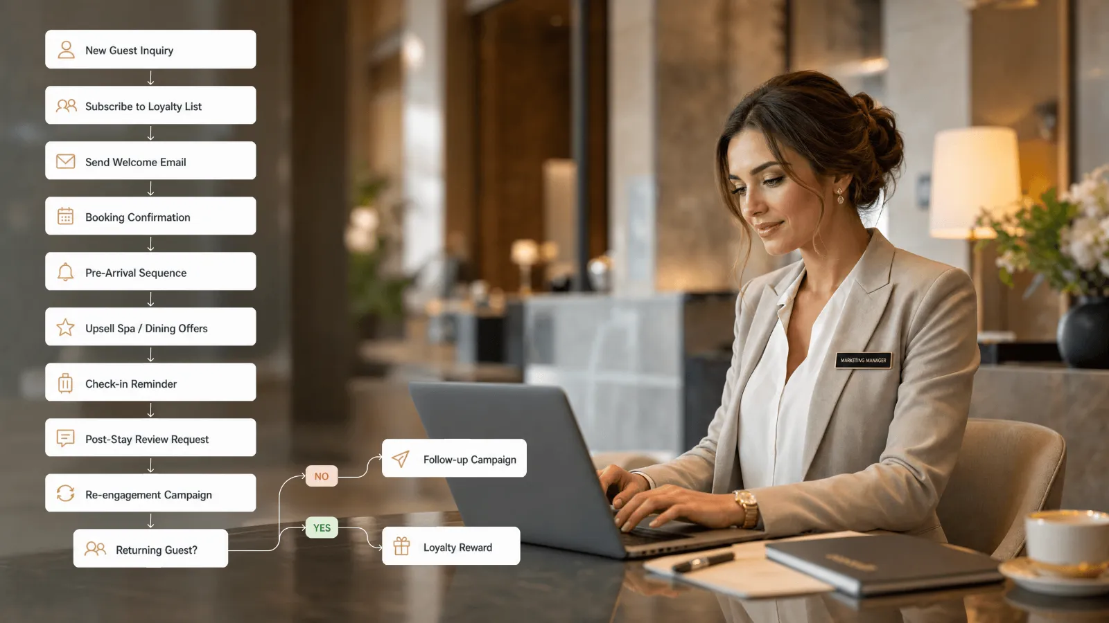 Guest journey automation hospitality marketing